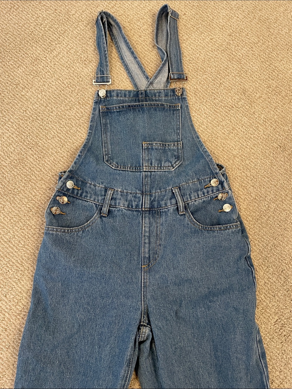 EDIKTED denim Overalls coveralls straight leg size  S - Picture 5 of 10